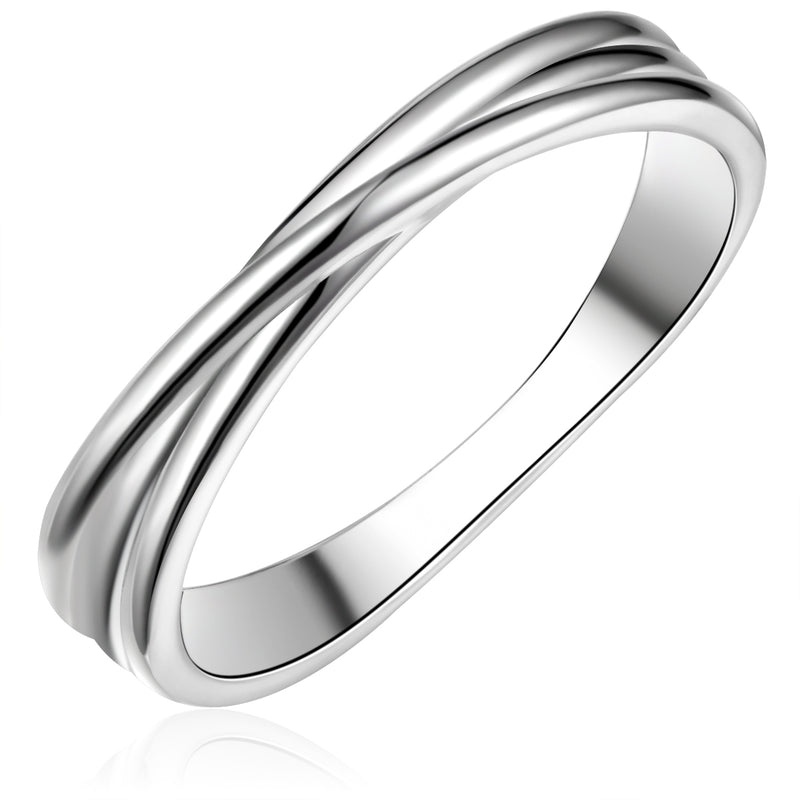 Damen Ring Twist-Look