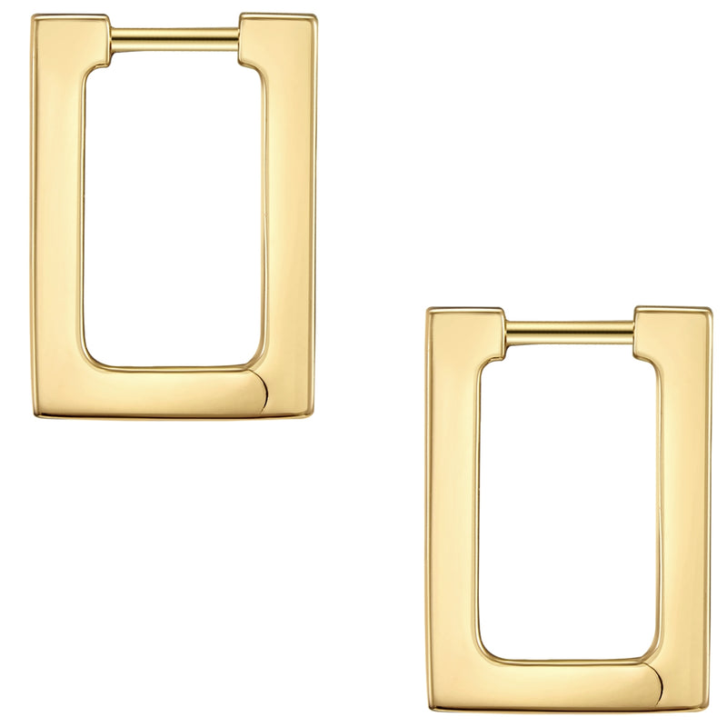 Creolen gold groß eckig