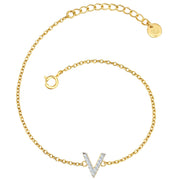 Buchstaben Armband V
