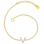 Buchstaben Armband V