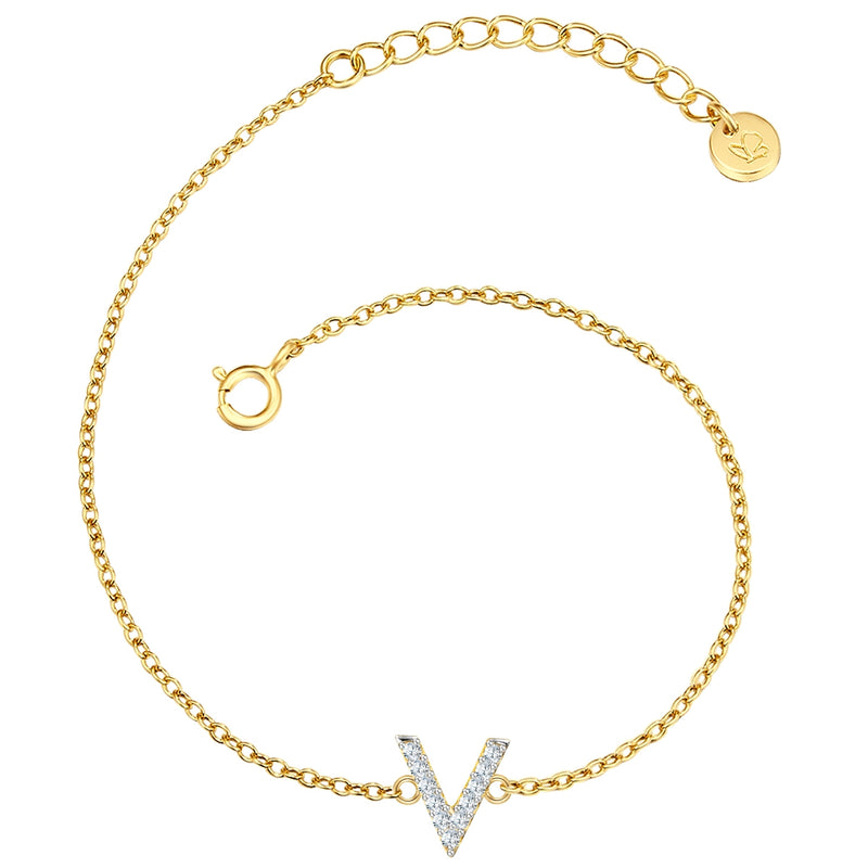 Buchstaben Armband V