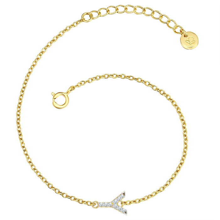 Buchstaben Armband Y