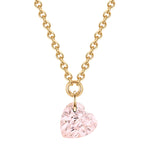 Kette Herz gold Rosenquarz