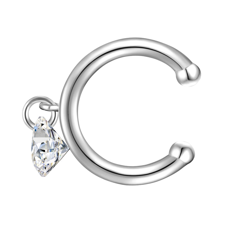 Earcuff silber Topas