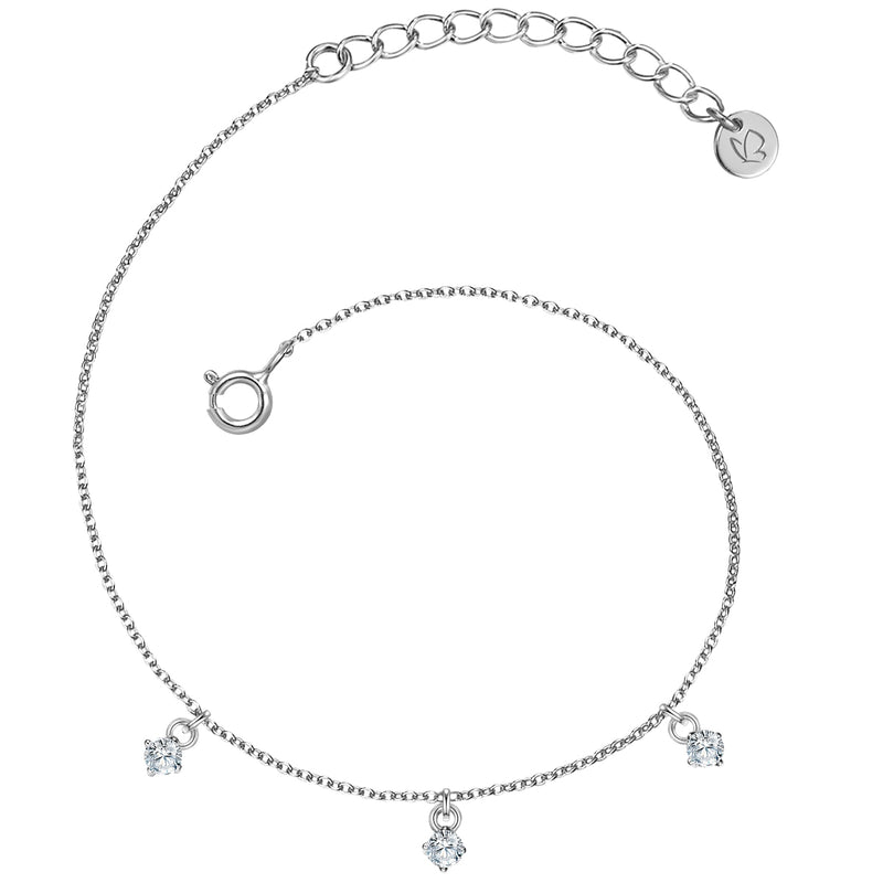 Armband mit Topas silber