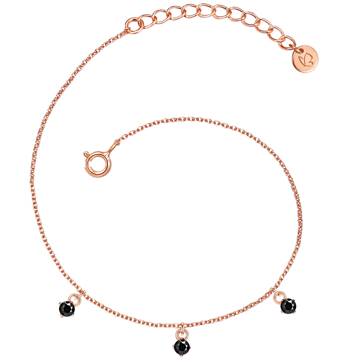 Armband roségold Spinell