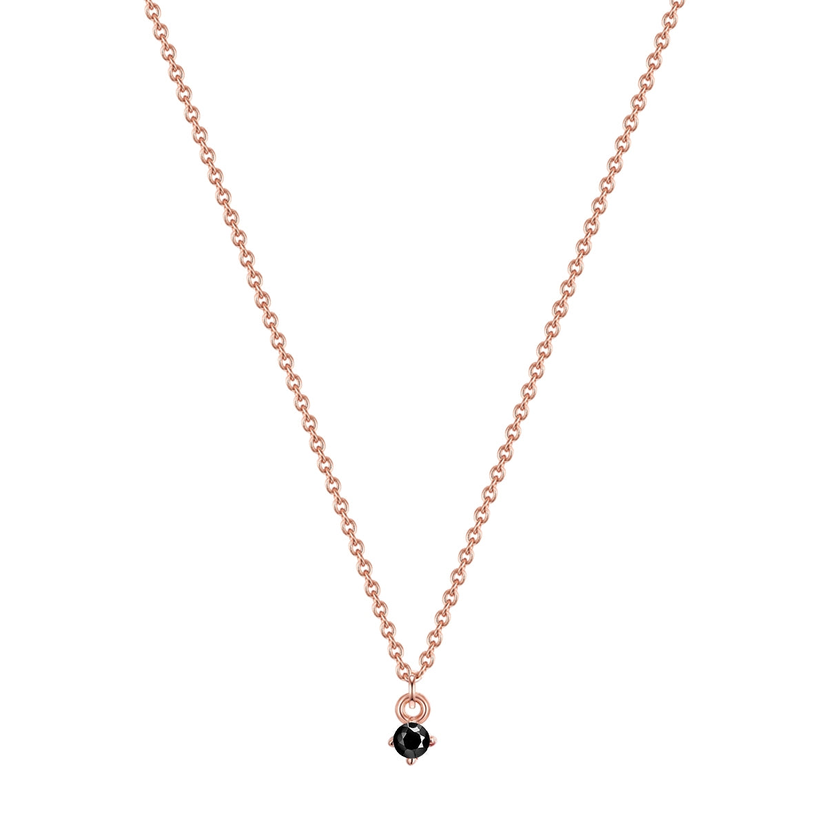 Kette roségold mit Spinell