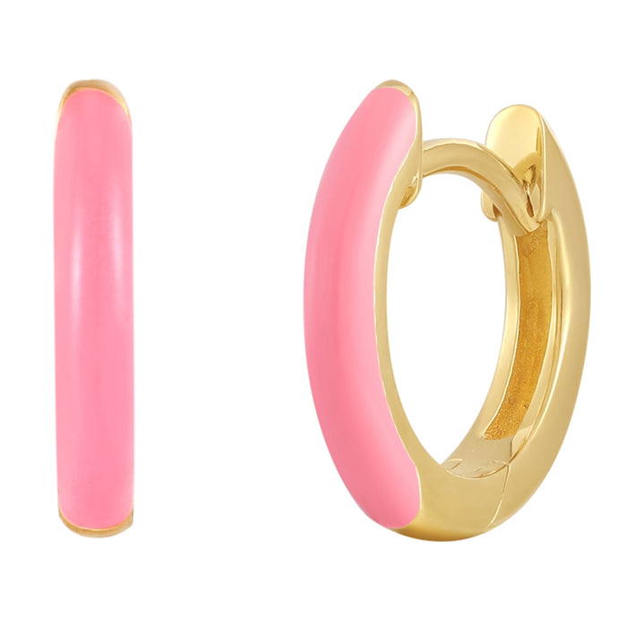 Ohrcreolen gold mit Emaille