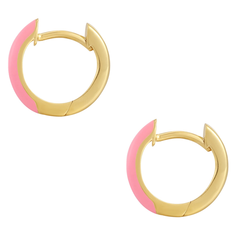Ohrcreolen gold mit Emaille