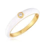 Ring Emaille weiß – Ansicht 3