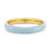 Damenring Emaille hellblau
