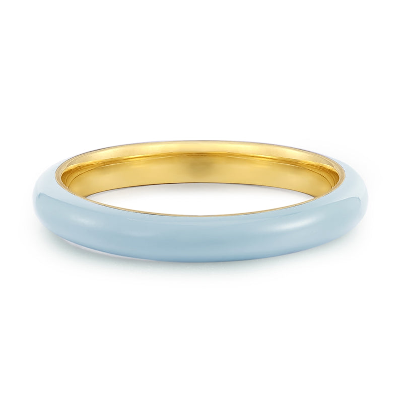 Damenring Emaille hellblau