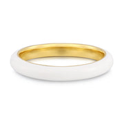 Bandring Emaille weiß