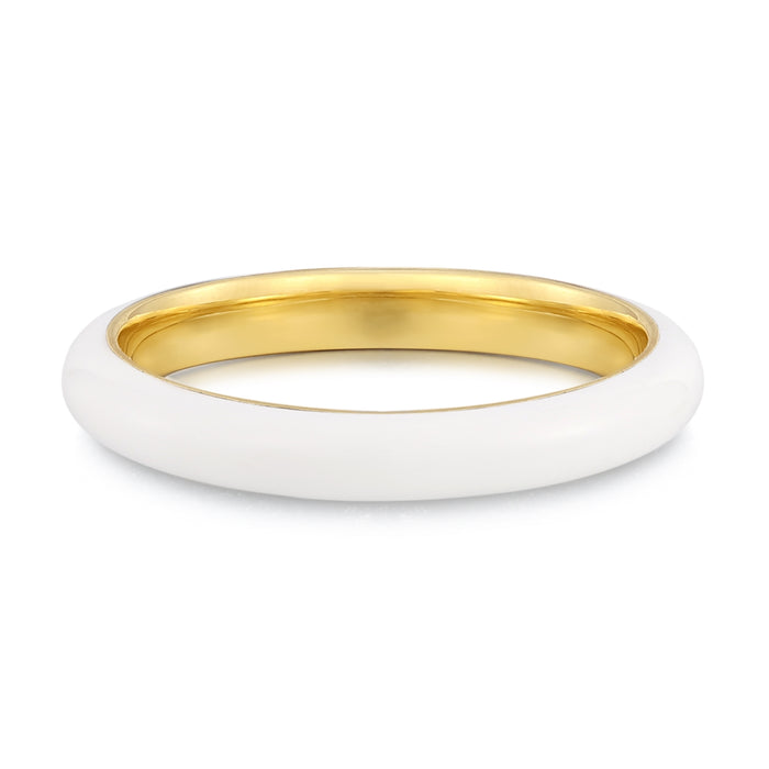 Bandring Emaille weiß