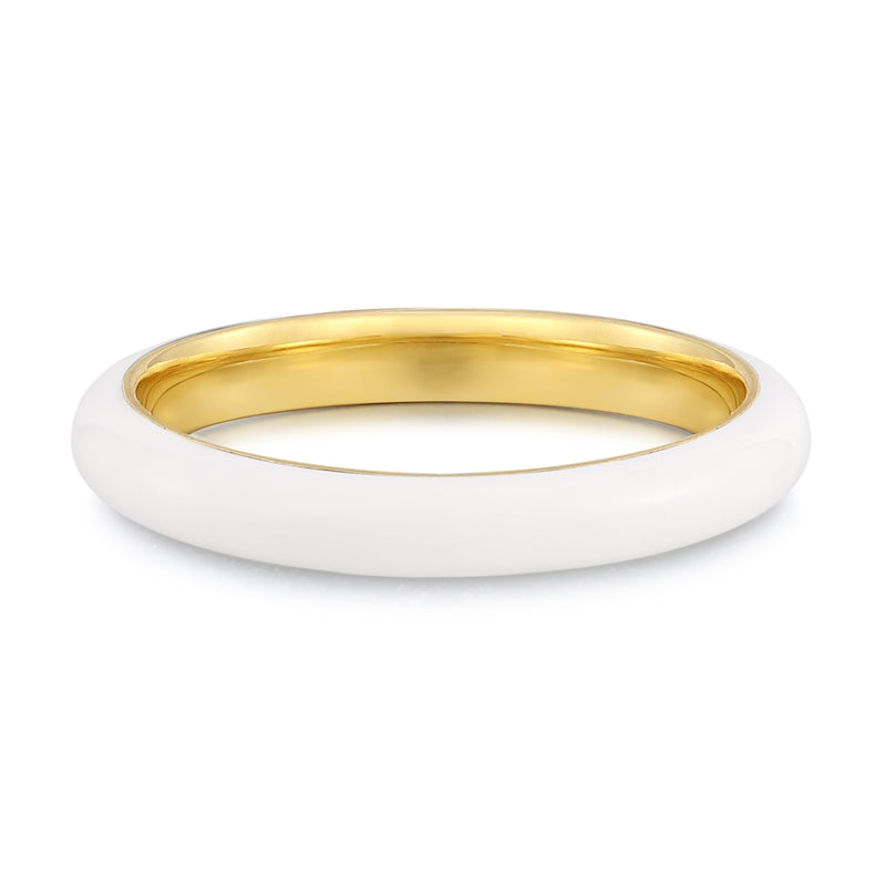 Bandring Emaille weiß