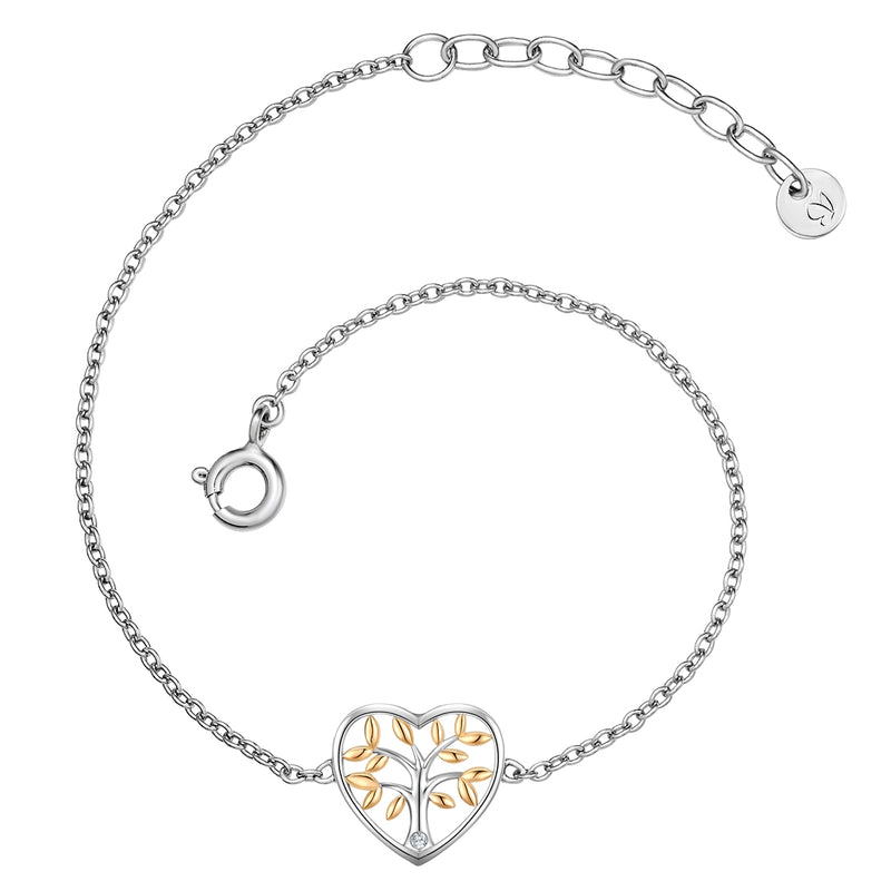 Armband Lab Grown Diamond mit Lebensbaum