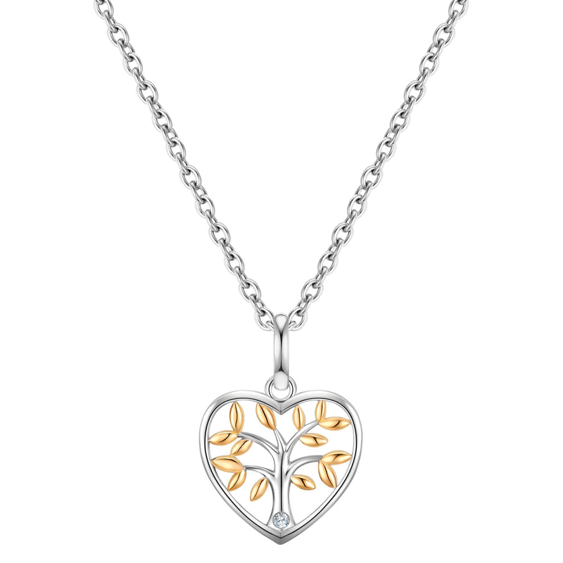 Kette mit Lebensbaumn Lab Grown Diamond