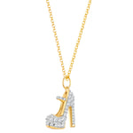 Kette mit Anhänger HIGH HEEL mit Zirkonia gelbgold