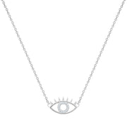 Kette ALLSEHENDES AUGE mit Zirkonia silber