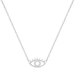 Kette ALLSEHENDES AUGE mit Zirkonia silber