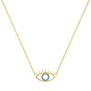 Kette ALLSEHENDES AUGE mit Zirkonia gelbgold