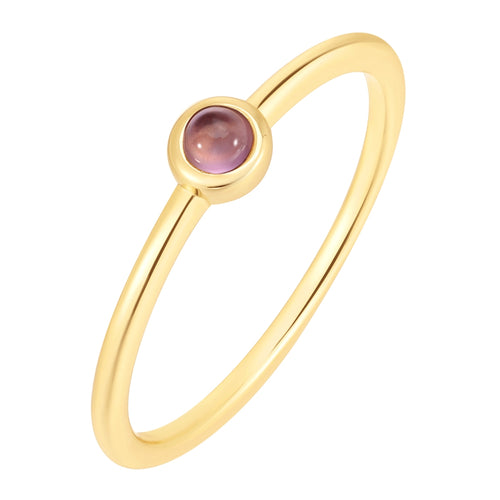 Ring EDELGLANZ mit Amethyst gelbgold