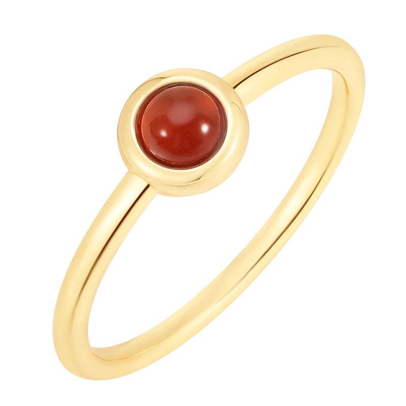 Ring EDELGLANZ mit Granat gelbgold