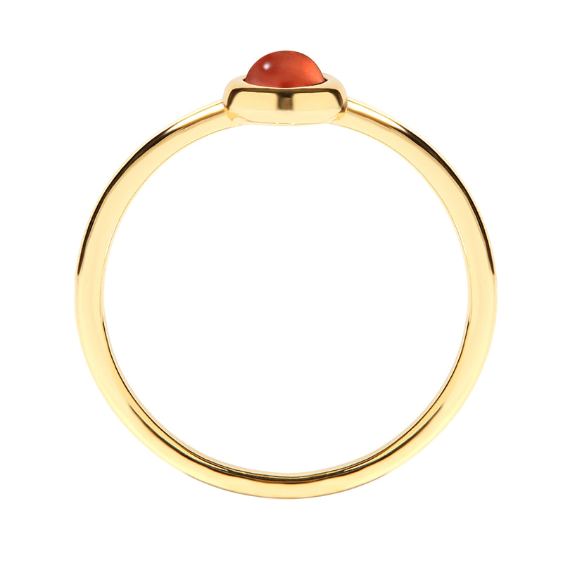 Ring EDELGLANZ mit Granat gelbgold