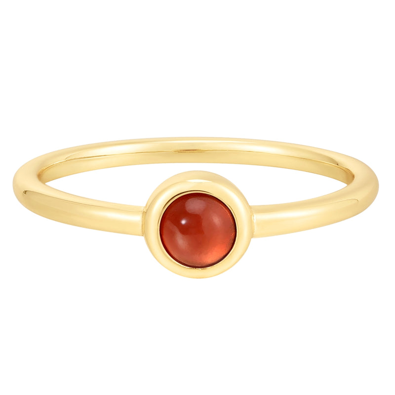 Ring EDELGLANZ mit Granat gelbgold