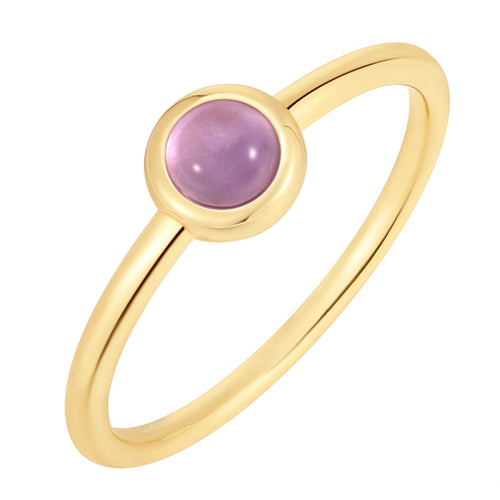 Ring EDELGLANZ mit Amethyst gelbgold