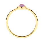 Ring EDELGLANZ mit Amethyst gelbgold