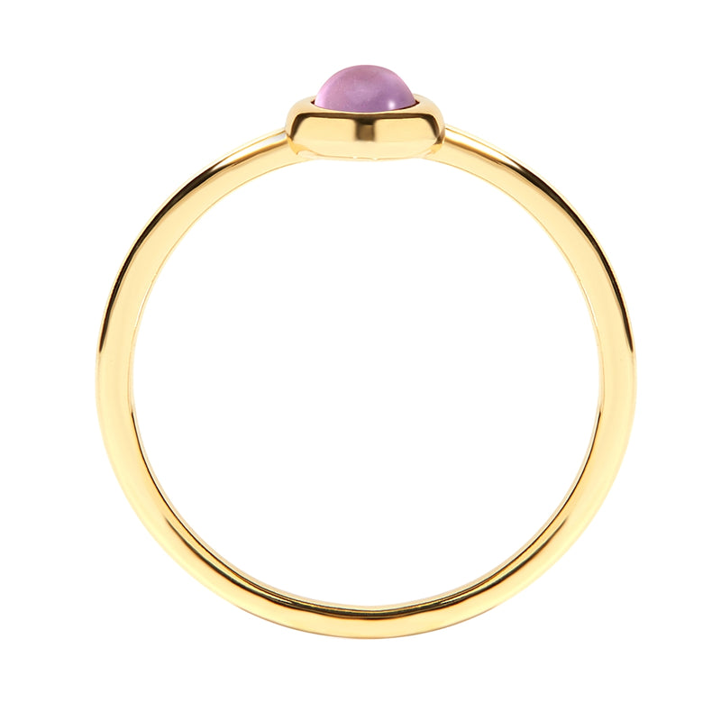 Ring EDELGLANZ mit Amethyst gelbgold