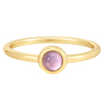 Ring EDELGLANZ mit Amethyst gelbgold