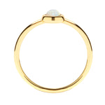 Ring EDELGLANZ mit Opal (synth.) gelbgold