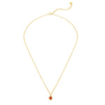 Kette EDELGLANZ mit Granat gelbgold