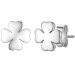 Ohrstecker KLEEBLATT silber