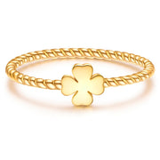 Ring KLEEBLATT gelbgold