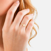 Ring KLEEBLATT gelbgold