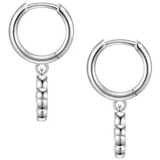 Creolen KLEEBLATT mit Zirkonia silber