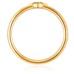 Ring STERN mit Zirkonia lila gelbgold