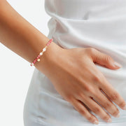 Edelstein-Armband mit Turmalin/Süßwasser-Zuchtperlen
