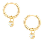 Creolen gold Opal (synth.)