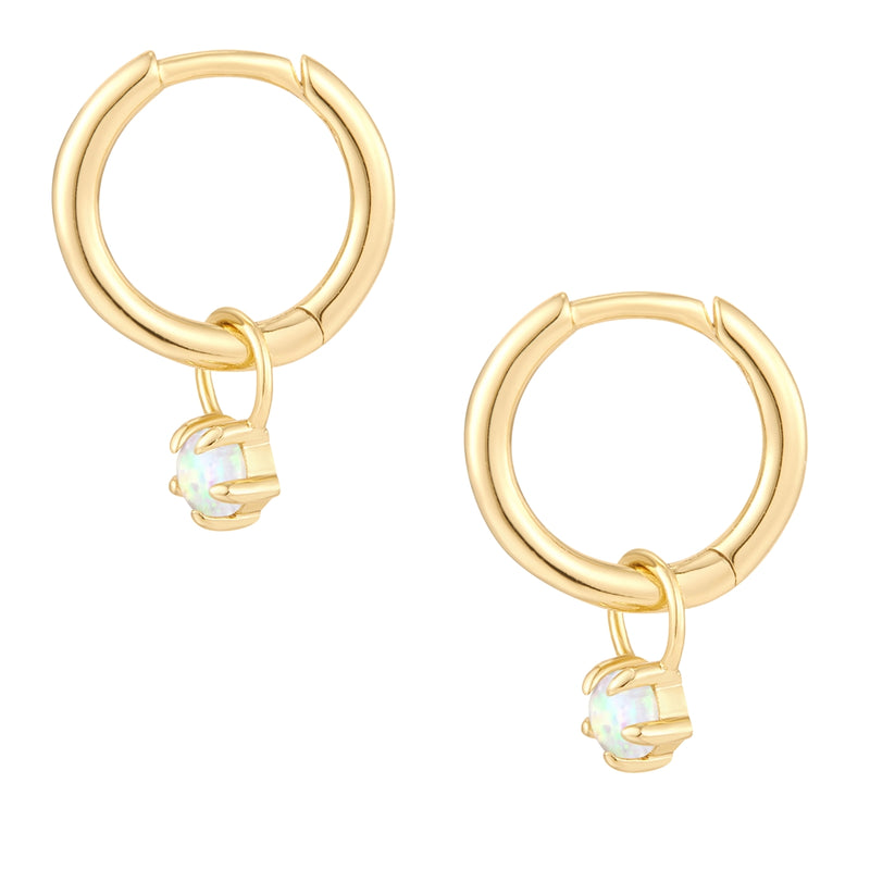 Creolen gold Opal (synth.)