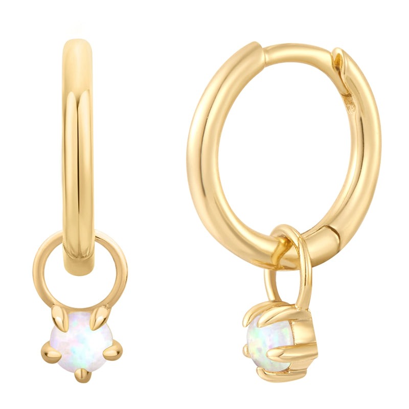 Creolen gold Opal (synth.)