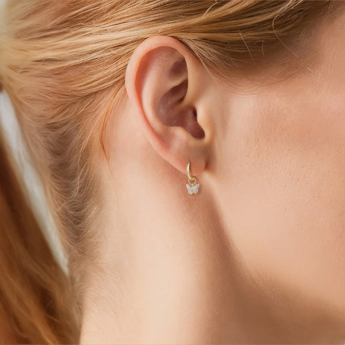 Creolen gold Schmetterling