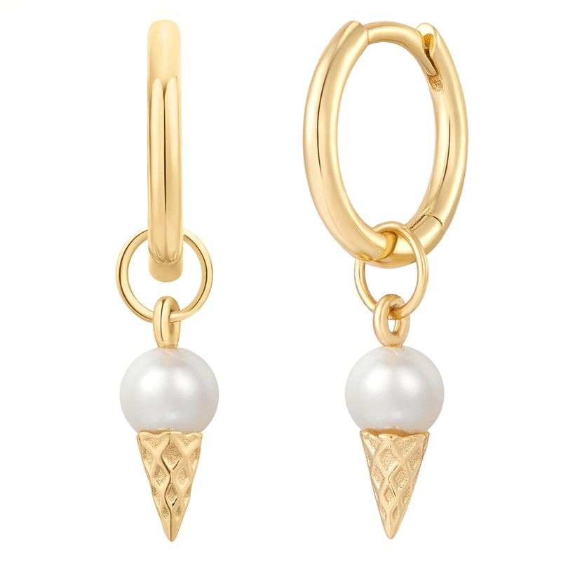 Creolen gold Eistüte