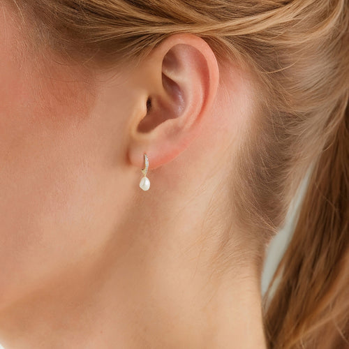 Creolen GLAM mit Süßwasser-Zuchtperlen