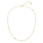 Kette gold mit Süßwasser-Zuchtperlen