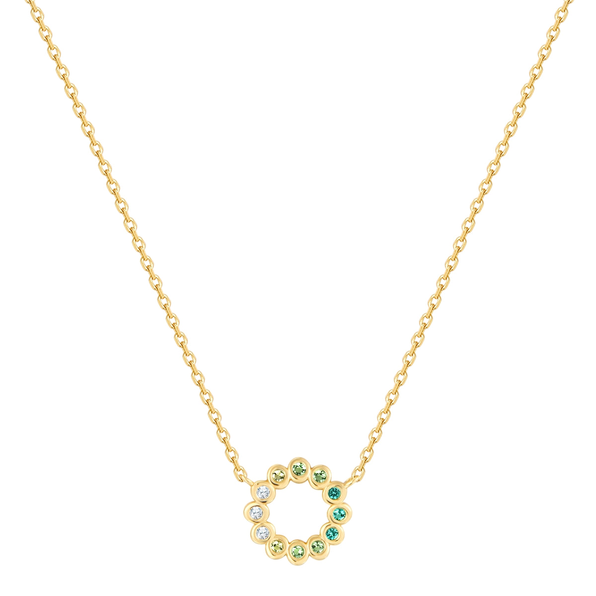 Kette CIRCLE gelbgold mit Zirkonia
