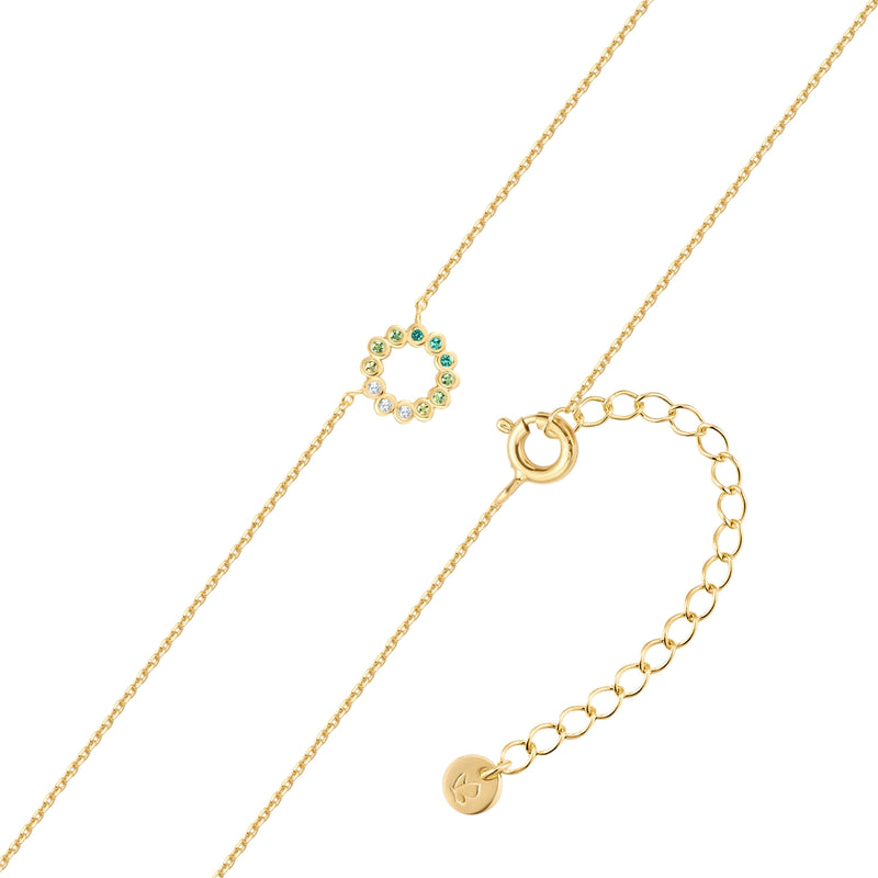 Kette CIRCLE gelbgold mit Zirkonia